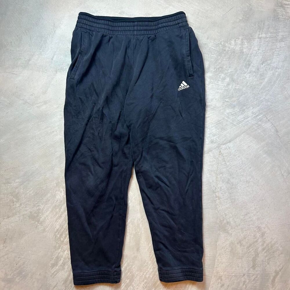 Adidas Men's Black and Navy Joggers-tracksuits